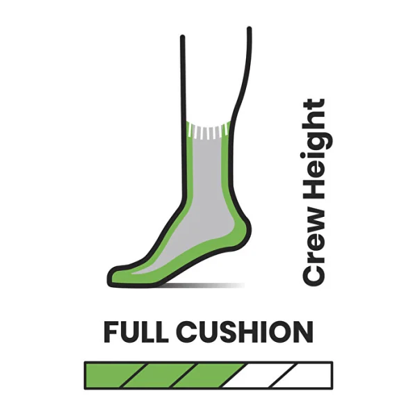 ALTRA RUNNING - גרביים לטיולים נשים SMARTWOOL FULL CUSHION CREW – SW001574052 – medium-gray – 1